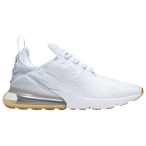 Nike Mens Nike Air Max 270 - Mens Running Shoes White/Gum Light Brown Size 09.0