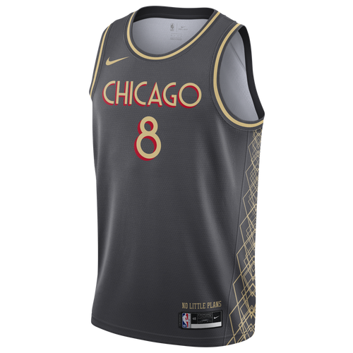 Nike Mens Nike NBA City Edition Swingman Jersey - Mens Anthracite/Gold/Red Size M