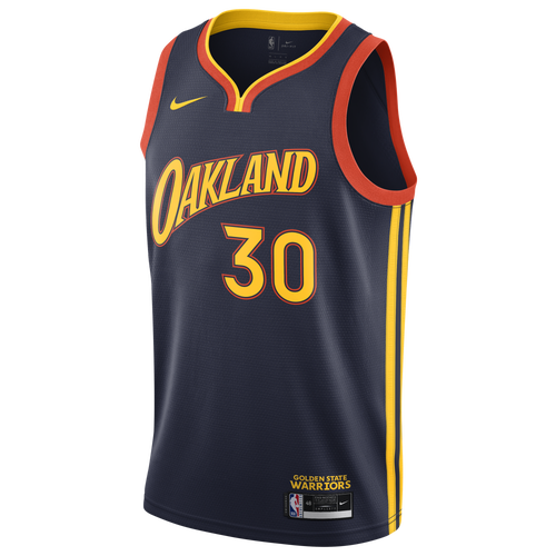 Nike Mens Nike NBA City Edition Swingman Jersey - Mens College Navy/Team Orange/Orange Size S