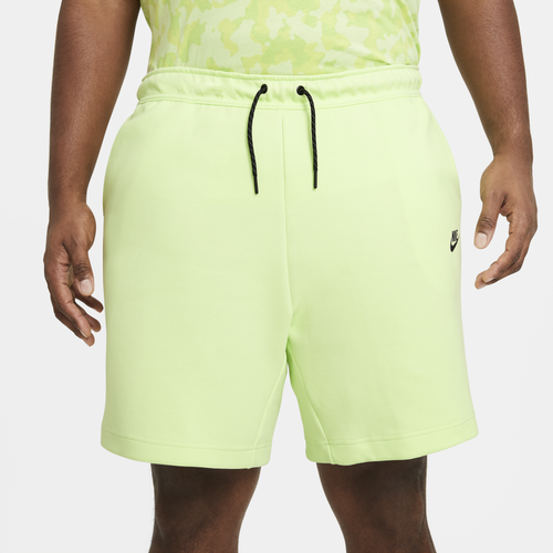 Nike Mens Nike Tech Fleece Shorts - Mens Light Liquid Lime/Black Size XL