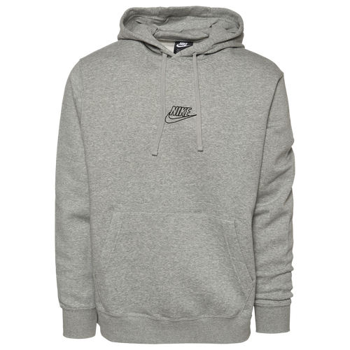 Nike Mens Nike Weekly Rot Pullover Hoodie - Mens Grey/White Size XL