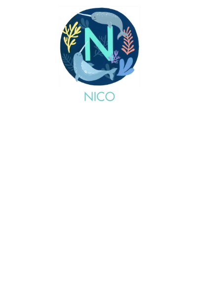 Non-Photo Business Stationery, Business Printing -Animal Monogram N