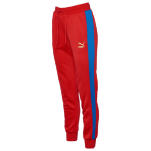 PUMA Womens PUMA Iconix Track Pants - Womens Red/Multi Size XS