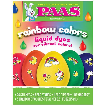 Paas Rainbow Colors Egg Decorating Kit - 1.0 ea