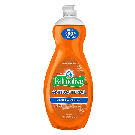 Palmolive Ultra Liquid Dish Soap Hand Soap, Antibacterial Orange - 32.5 oz