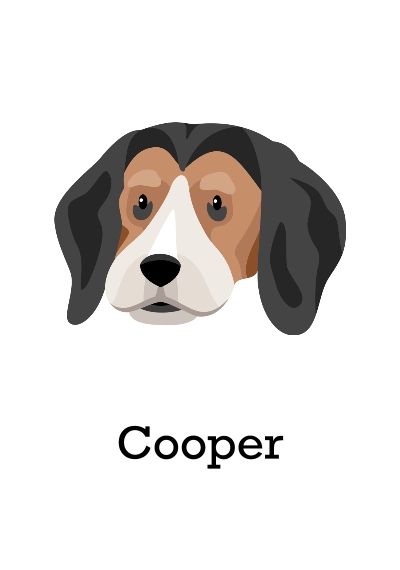 Pet Canvas Print, 20x30, Home Décor -Beagle