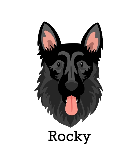 Pet Framed Canvas Print, Chocolate, 11x14, Home Décor -German Shepherd