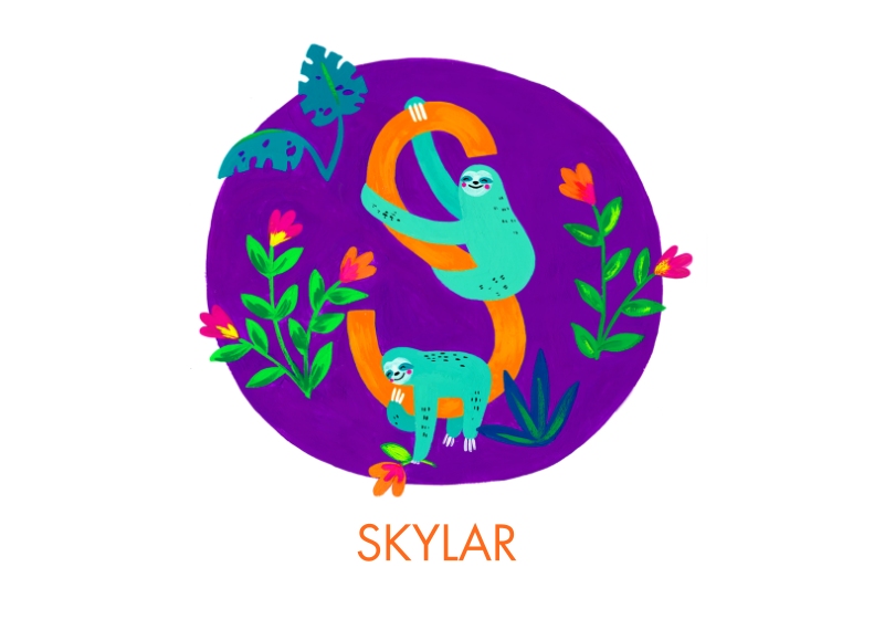 Pillows 14x20 Pillow, Gift -Animal Monogram S