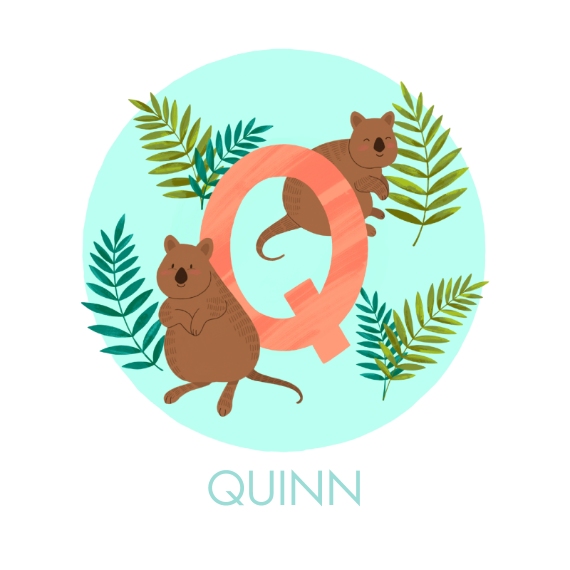 Pillows 16x16 Square Throw Pillow, Gift -Animal Monogram Q