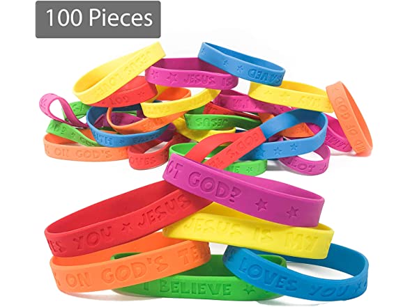 Podzly 100 Religious Sayings Rubber Bracelet