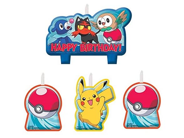 Pokemon Birthday Candle Set