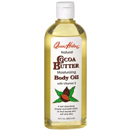 Queen Helene Natural Moisturizing Cocoa Butter Bath and Shower Body Oil - 10.0 fl oz