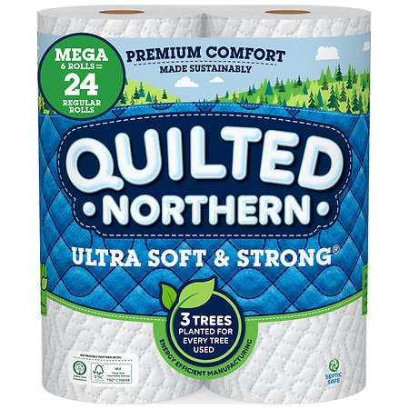 Quilted Northern Ultra Soft & Strong Mega Rolls - 328.0 ea x 6 pack