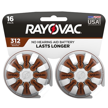 Rayovac Hearing Aid Batteries - 16.0 ea