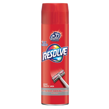 Resolve High Traffic Carpet Foam, Cleans Freshens Softens & Removes Stains - 22.0 oz