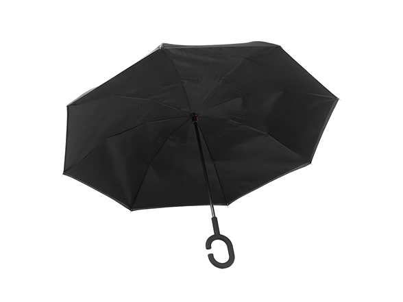 Reverse Opening Umbrella, Black/black