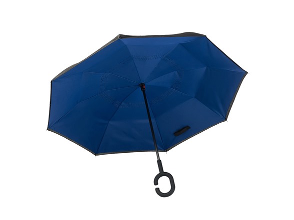 Reverse Opening Umbrella, Black/blue