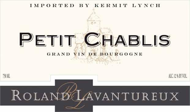 Roland Lavantureux 2018 Petit Chablis - Chardonnay White Wine