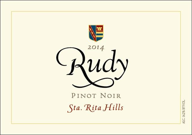 Rudy 2014 Santa Lucia Highlands Pinot Noir - Red Wine