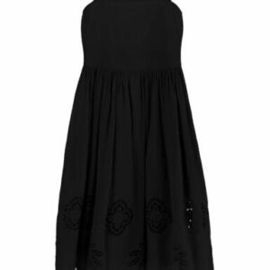 SEE BY CHLOE GUIPURE DRESS 34 Black Cotton