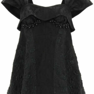 SIMONE ROCHA SHAPED JACQUARD TOP 6 Black