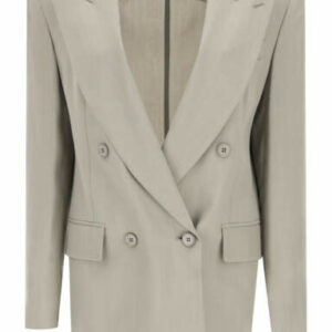 SPORTMAX ONIRICA OVERSIZED BLAZER 38 Grey Wool