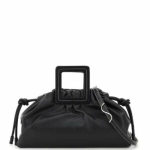 STAUD SHIRLEY CARRYALL TRUNK BAG OS Black Leather