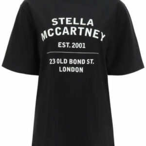 STELLA McCARTNEY 23 OLD BOND STREET T-SHIRT XS Black, White Cotton