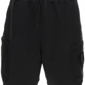 STONE ISLAND SHADOW PROJECT SHORTS WITH LOGO M Black Technical