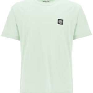 STONE ISLAND T-SHIRT LOGO PATCH S Green Cotton