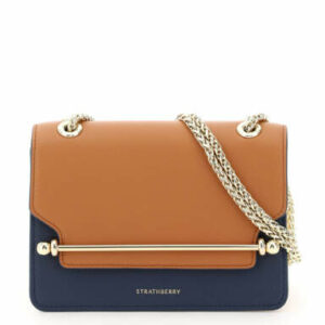 STRATHBERRY MULTICOLOR EAST/WEST MINI BAG OS Blue, White, Brown Leather