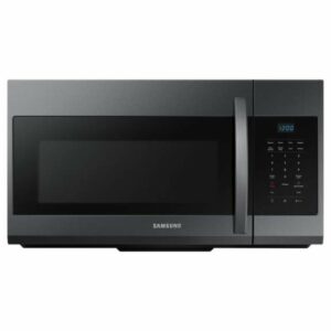 Samsung ME17R7021E 30 Inch Wide 1.7 Cu. Ft. 1000 Watt Over the Range Microwave Fingerprint Resistant Black Stainless Steel Cooking Appliances