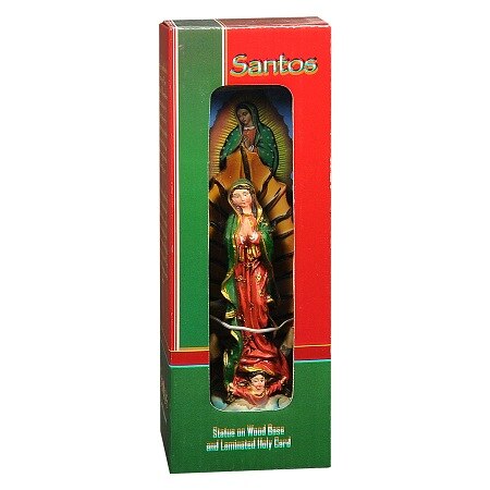 Santos Statue on Wood Base - 1.0 Each