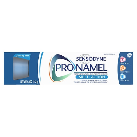Sensodyne Pronamel Multi-Action Enamel Toothpaste For Sensitive Teeth Cleansing Mint - 4.0 oz
