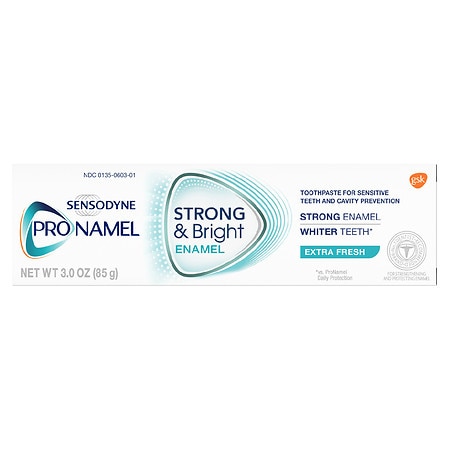 Sensodyne Pronamel Strong And Bright Enamel Toothpaste For Sensitive Teeth Extra Fresh Mint - 3.0 oz