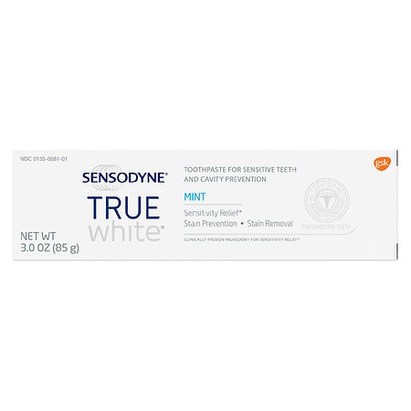Sensodyne True White Teeth Whitening Sensitive Toothpaste Mint - 3.0 oz