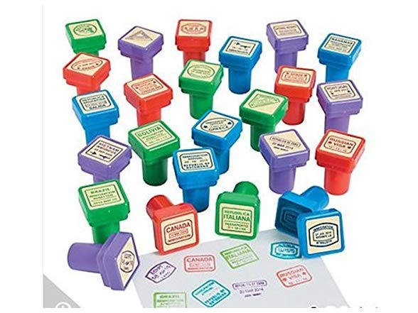 Set Of 24 Passport Stampers