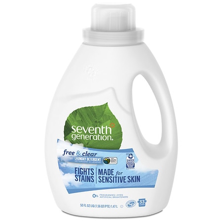 Seventh Generation Liquid Laundry Detergent Free & Clear - 50.0 fl oz