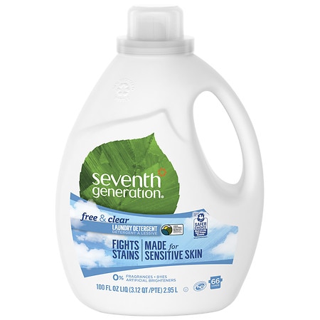 Seventh Generation Liquid Laundry Detergent Free & Clear Free & Clear - 100.0 oz