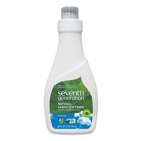 Seventh Generation Natural Fabric Softener Liquid, 42 Loads Free & Clear - 32.0 fl oz