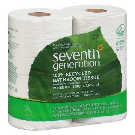 Seventh Generation Recycled Bath Tissue, Big Rolls 4 pk - 300.0 sh x 4 pack