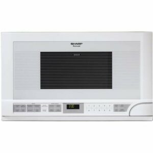 Sharp R1211T 24 Inch Wide 1.5 Cu. Ft. Over-the-Counter Microwave with Task Lighting White Cooking Appliances Microwave Ovens Over the Range Microwaves