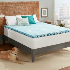 Sleepy's Queen Cool Deluxe 2 Inch Gel Memory Foam Mattress Topper