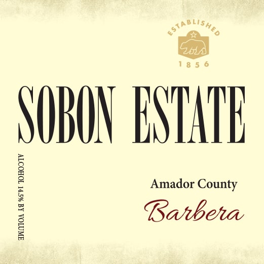 Sobon Estate 2018 Barbera - Red Wine