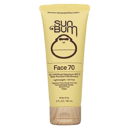 Sun Bum Sunscreen Face Lotion SPF70 - 3.0 oz