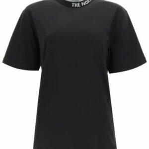 THE NORTH FACE ZUMU T-SHIRT WITH JACQUARD LOGO S Black, White Cotton