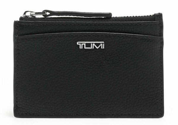 TUMI Belden Black Zip Card Case