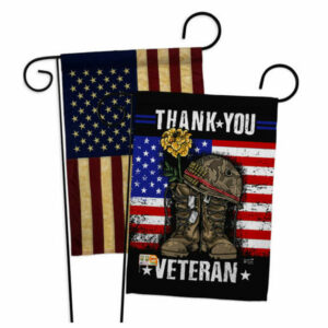 Thank you Veteran Americana Garden Flags Pack