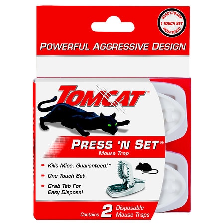 Tomcat Press 'N Set Mouse Trap - 2.0 ea