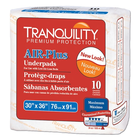 Tranquility Air-Plus Underpads 30 x 36 inch - 40.0 Each